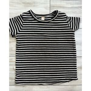 Childhoods Clothing Toddler Rib Knit Top 18-24 Months Black Stripe Unisex